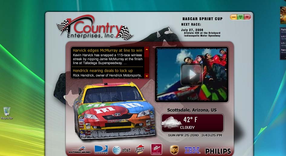1 Country Race Team Desktop Application