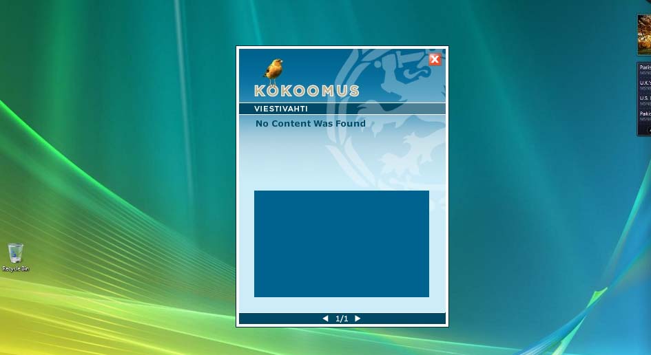 Kokoomus Video and News Desktop Communicator