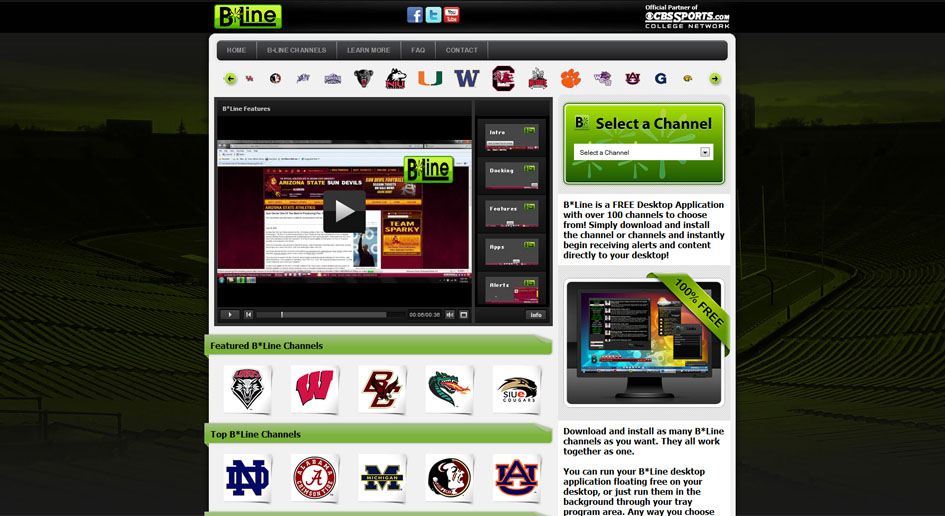 BlineApps.com Official Partner of CBS College Sports Website