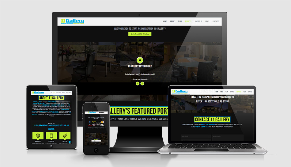 11 Gallery Responsive Website with Full Content Management System Admin