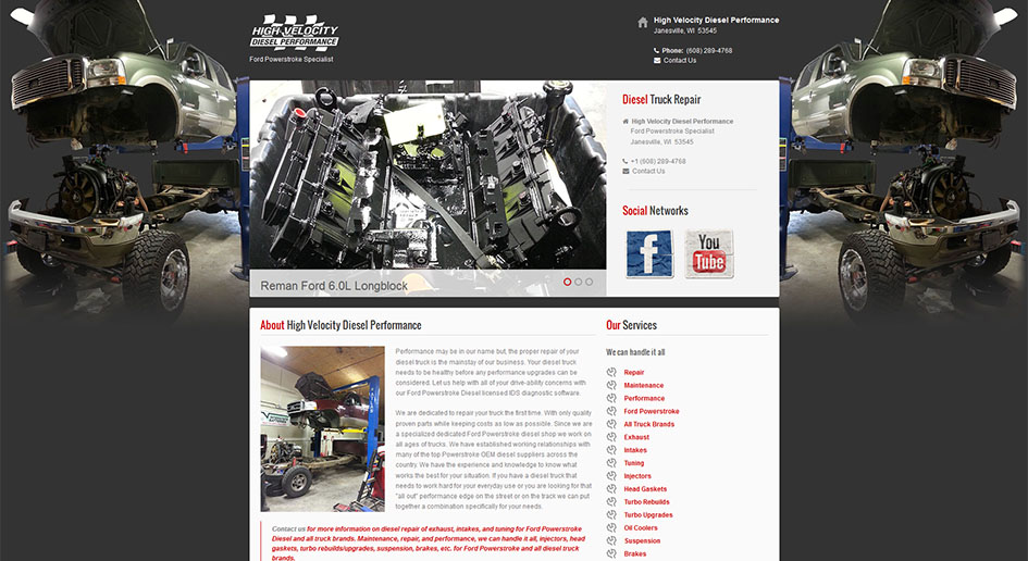Another website is launched – High Velocity Diesel Performance, LLC.
